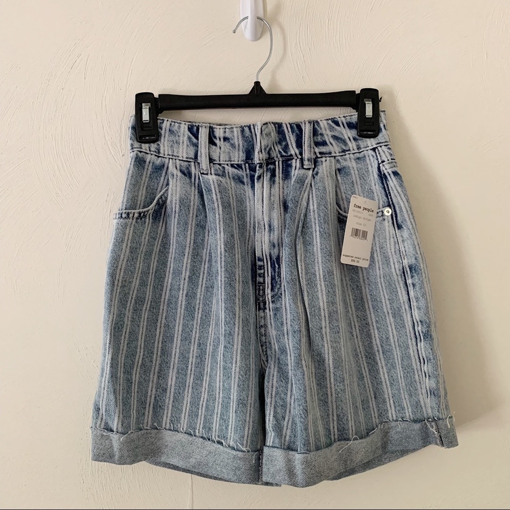 Free People High-rise Denim Shorts Size 25